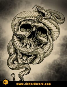 Skull and Snake