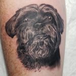 Client wanted a portrait tattoo of her aging dog.